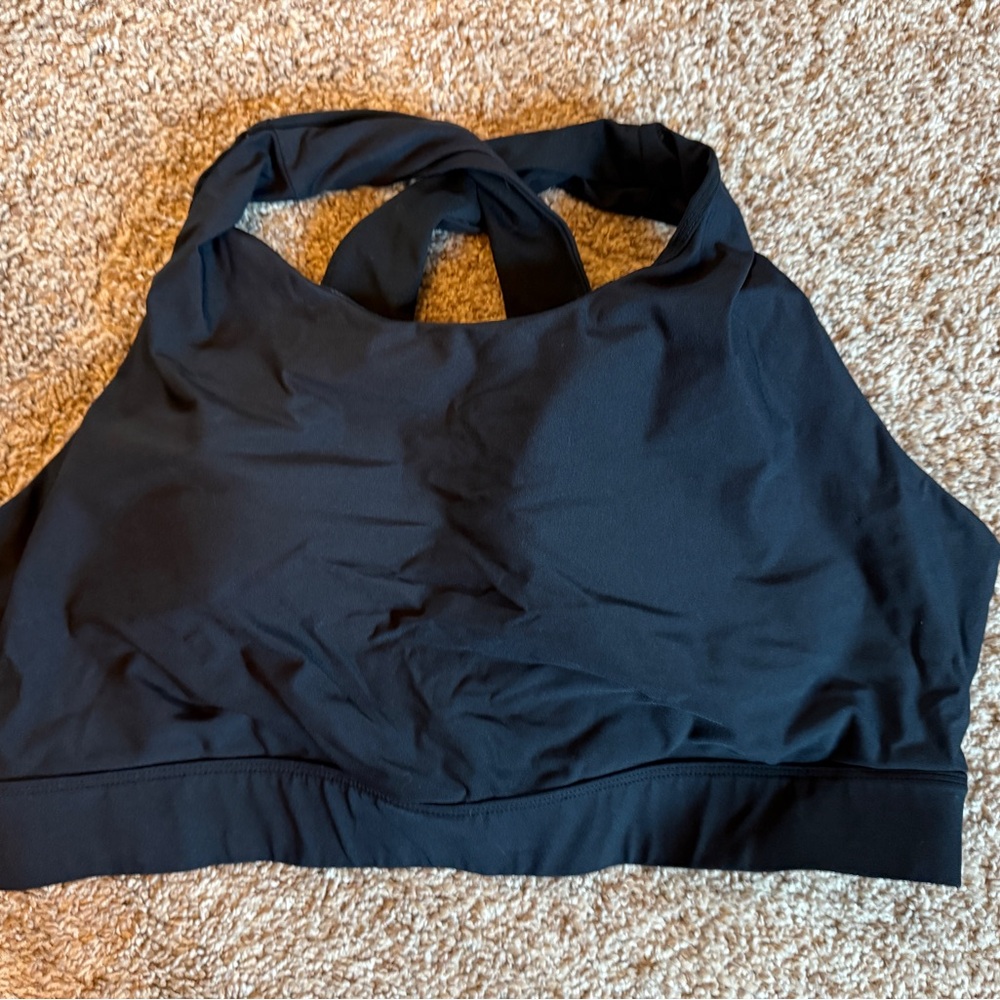 Fabletics No Bounce High Impact Sports Bra Black Women's Sports Bra